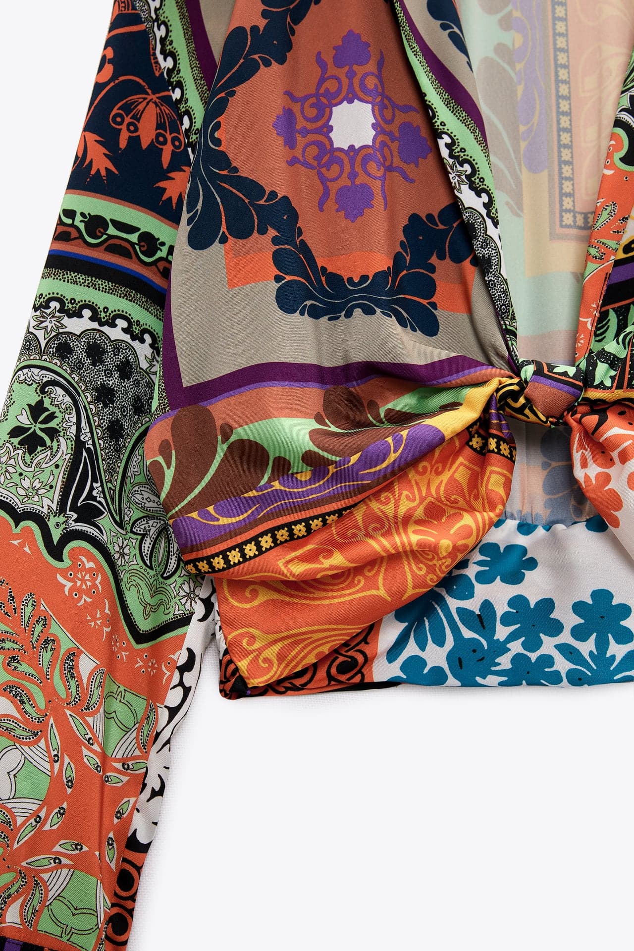 Printed Cropped Blouse