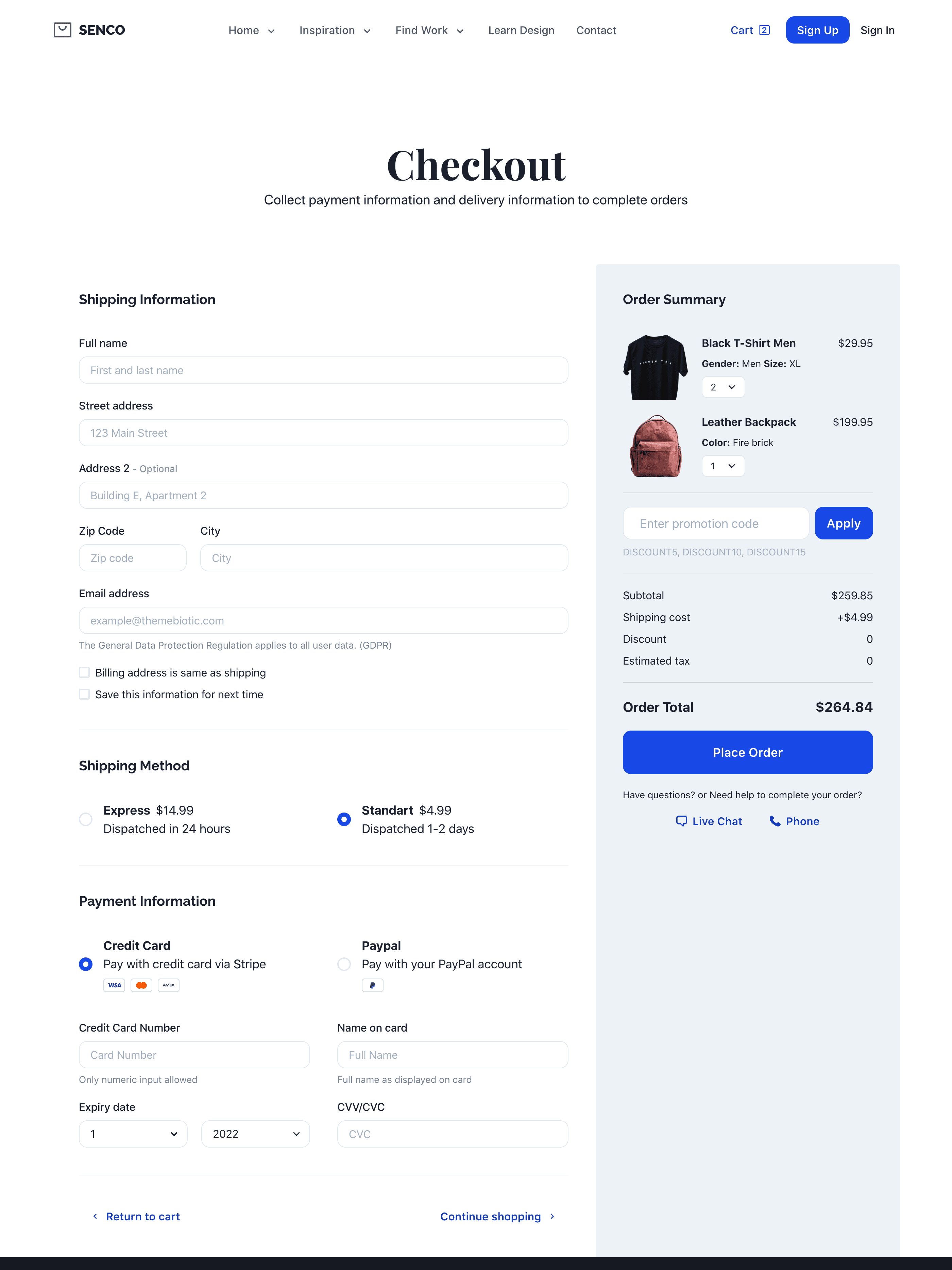 Checkout